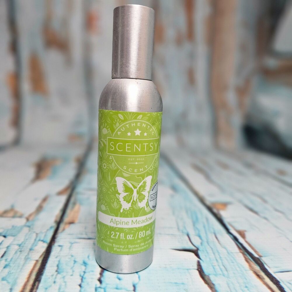 New Scentsy Alpine Meadow Room Spray 2.7 oz Wild Red Berries Lemon Dewy Greens